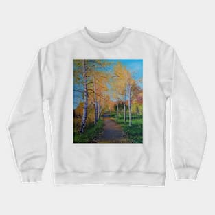 A pathway to Autumn Crewneck Sweatshirt